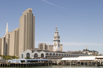 Ferry Building and skyline