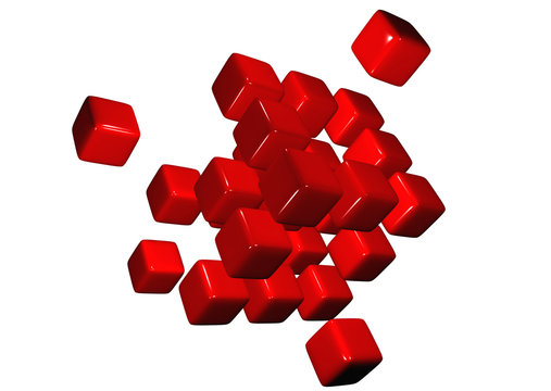 cubi rossi 3d