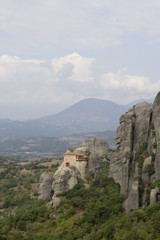 Fototapeta na wymiar monastery in meteora greece