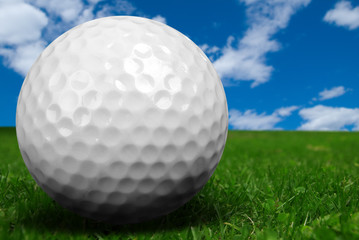 golf ball close-up