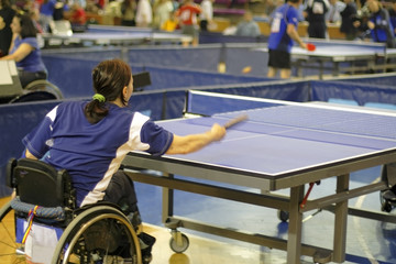 Female pinpong player