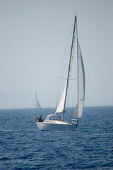 Fototapeta premium Bateau, sur l'eau...