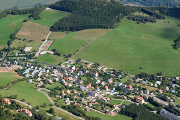 Aerial view of St-Hilaire du Touvet