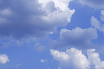 blue sky and white clouds