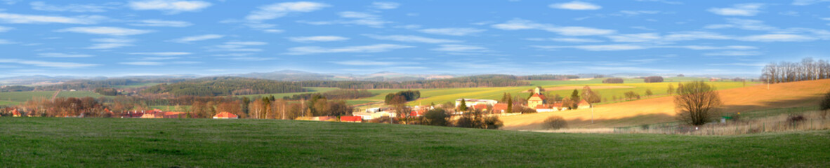 Landscape of a czech county 