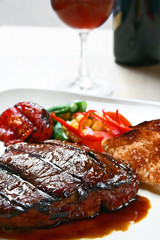 grilled steak
