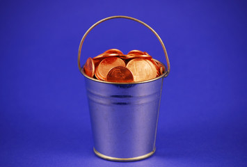 Bucket of pennies