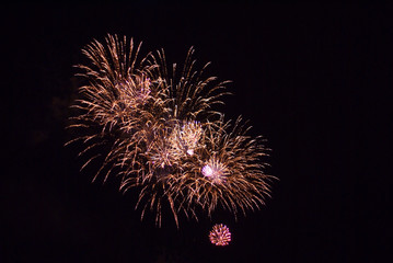 Firework bursting01