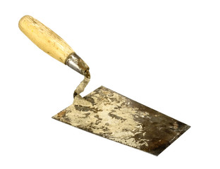 bricklayer tool isolated on white background