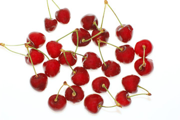 Obraz na płótnie Canvas scarlet cherry isolated