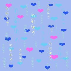 hearts and streamers wrap