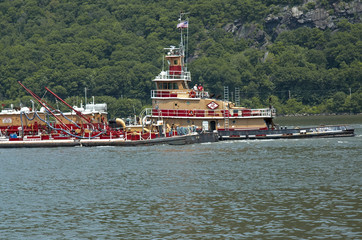 A Tug Boat on the Hudson River