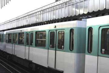 Paris the metro train