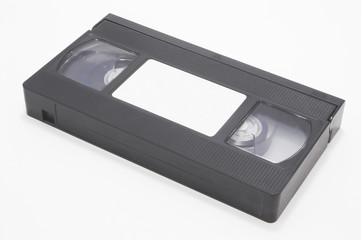 A VHS video cassette tape - Outdated technology concept.