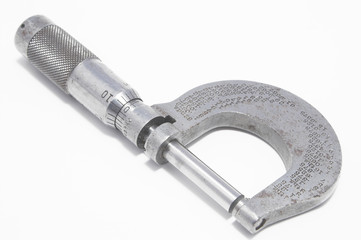 A precision micrometer used for accurate measurements.