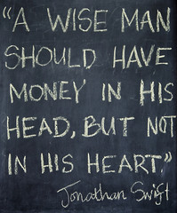 Obraz premium Wise Saying on Chalkboard