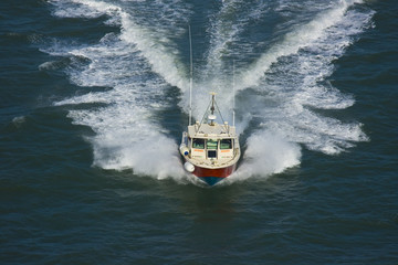 Coast Guard Patrol Boat at the Golden Gate Bridge