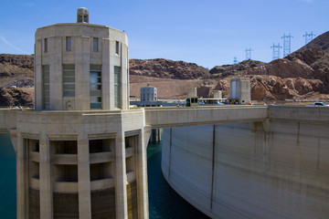 Hoover Dam at Lake Powell in Nevada