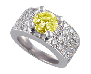 yellow diamond ring