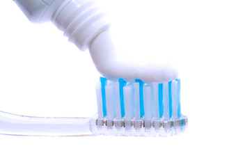 Tooth-brush with tooth-paste