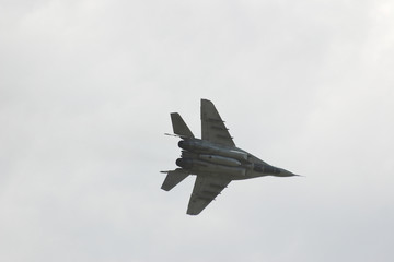 in the air