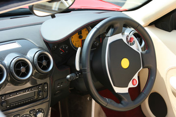 Supercar interior