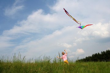 Flying kite