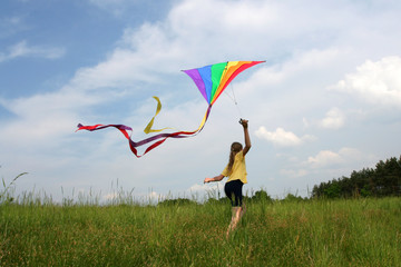 Flying kite