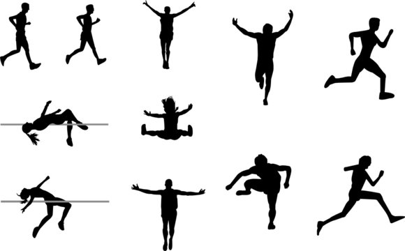 athletic silhouettes