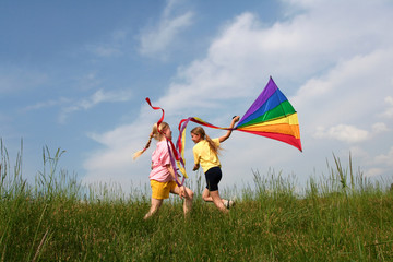 Flying kite