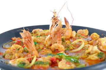 Shrimp stew (Brazilian typical food) .
