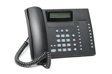 Office phone isolated on the white  background