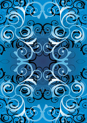 blue ornamental background 