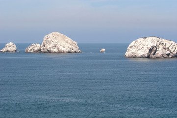 White Rocks Blue Water