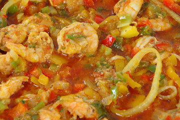 Shrimp stew (Brazilian typical food aka Moqueca de Camarao)
