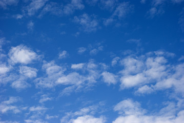 Naklejka premium ciel ,bleu,ciel bleu,nuages blanc,espace,grandeur,dimension