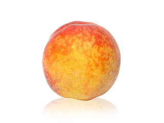 Peach 03 isolated on white with clipping path