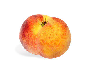 Peach 05 isolated on white with clipping path
