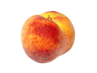 Peach 06 isolated on white with clipping path