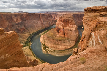  An abrupt bend of the river Colorado 