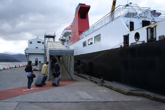 passengers boarding ferry