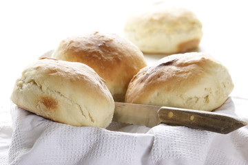 Selbstgebackene Brötchen