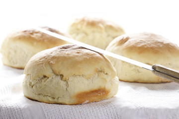 Selbstgebackene Brötchen