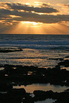Die Sonne geht über dem Meer unter Australien_07_1183