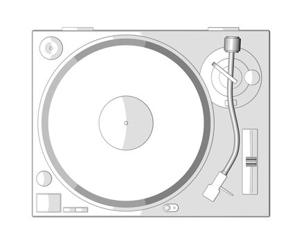 turntable no white background