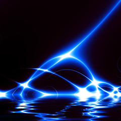 Dance Of Lights over the Sea. 