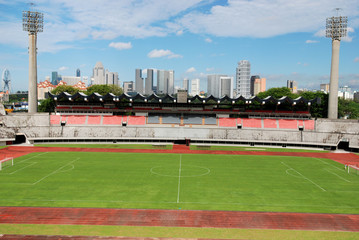 Naklejka premium Modern stadium in the city