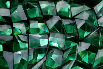 green color crystal in the gardens