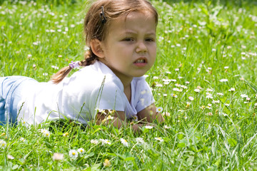 in the grass