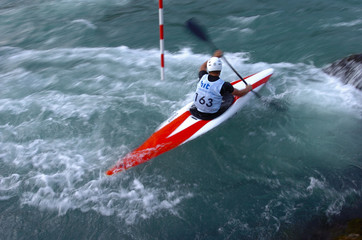 Obraz premium kayaking on river